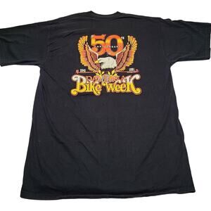 Vintage 1991 Bike Week Daytona Beach Florida USA Eagle Motorcycle Men's Large
